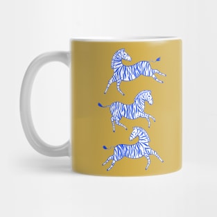 Zebras - Cobalt Blue Mug